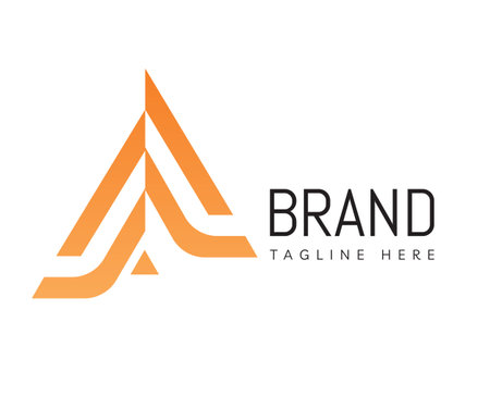 Triangle logo icon design template elements. Usable for Branding, Business and Technology Logos.のイラスト素材