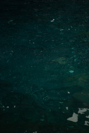 View of sea with blue and clear waterの写真素材