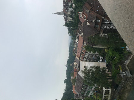 Aerial view of the city of Heidelberg, Germany.