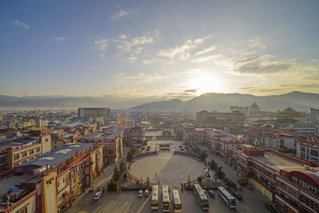 Shangri-La City Scenery, Yunnanのeditorial素材