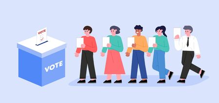 Voting and Election concept Vector illustration.のイラスト素材