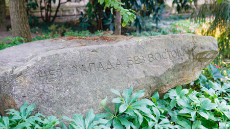 stone landmark memorial historical culture asia history ancient historic symbol travel archeologyの写真素材