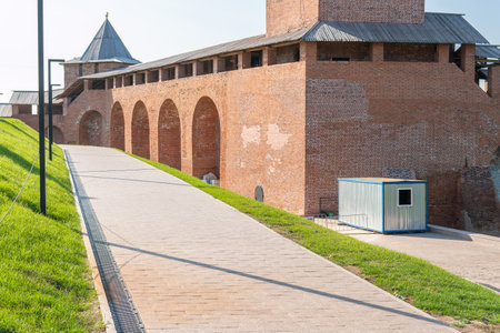 architecture russia castle landscape ancient kremlin historic landmark tourism old history fortressの写真素材