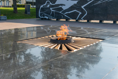 city monument fire russia building europe eternal blue outdoor travel landmark architecture kremlin