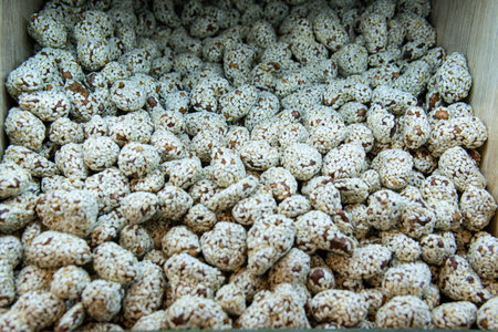 texture vegetarian food snack nutrition market healthy brown organic seed isolated dry naturalの写真素材