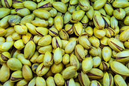 seed organic texture natural brown snack dry nutrition food isolated vegetarianの写真素材