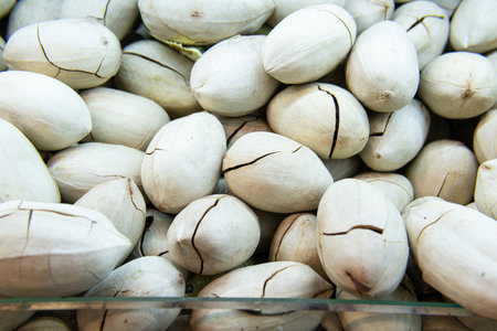 food raw seed snack natural organic brown almond nut nutrition market retail vegetarian