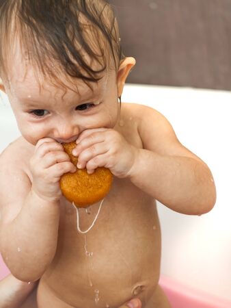 little baby bathesの写真素材