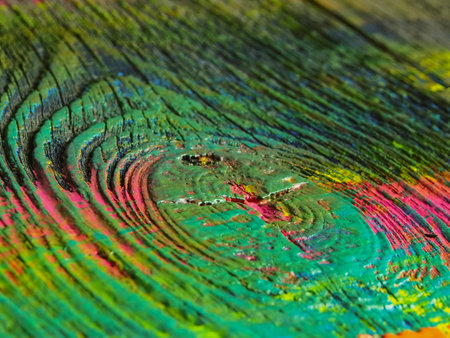 Abstract art background. Hand-painted background. SELF MADE.の写真素材