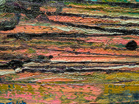 Abstract oil painting on canvas texture. Fragment of artwork. Modern art.