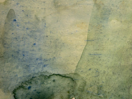 Abstract watercolor painted background. Texture of watercolor stains on paper.の写真素材