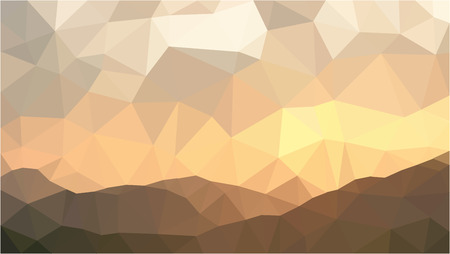 mountain sunset polygon vector backgroundのイラスト素材