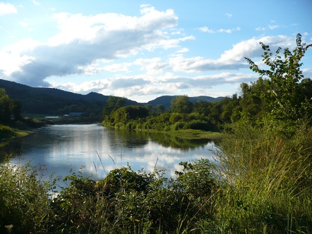 Lake in Barnard VTの写真素材