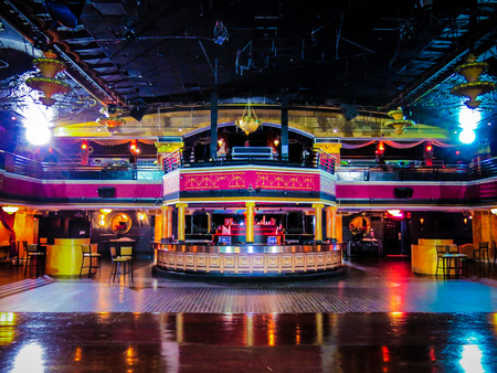 Night club Dance Floor and Barのeditorial素材