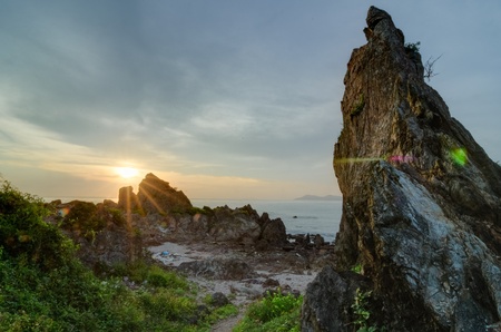 Sunrise in wonderland Vietnamの写真素材