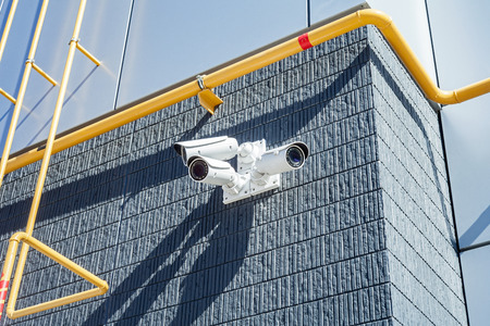 Security Camera in a Modern Building