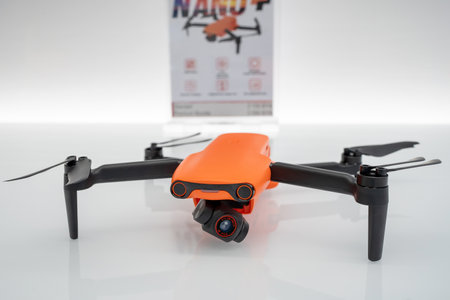 AUTEL EVO Nano Plus drone on display in store. Minsk, Belarus, 2022のeditorial素材
