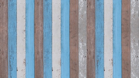 The texture of old colorful wooden wall for background.の写真素材