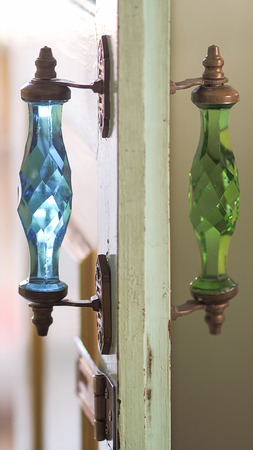 Colorful Door Handles Vintage Thailand  style .の写真素材