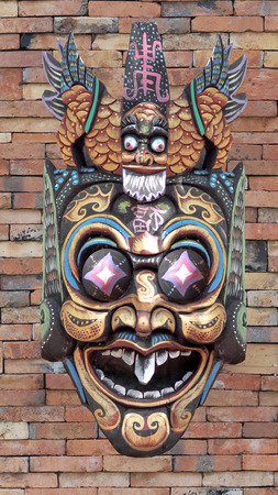 Baron Indonesian style mask chuck .の写真素材