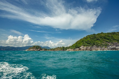 Beach Paradise beach on the south end of Patong Beach, Phuket, Thailand,の写真素材