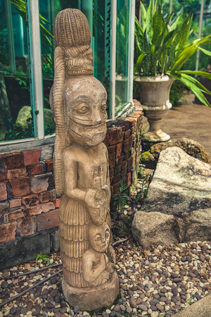 A closeup of a statue sculpture garden decorの写真素材