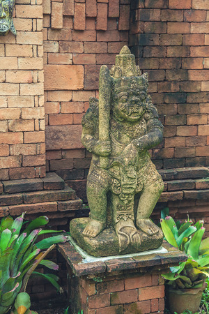 A closeup of a statue sculpture garden decorの写真素材