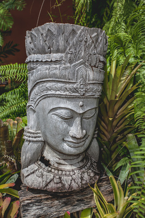 A closeup of a statue sculpture garden decorの写真素材