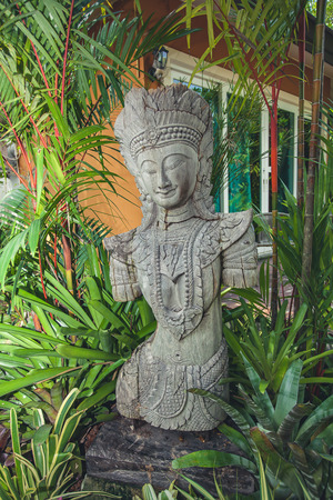 A closeup of a statue sculpture garden decorの写真素材