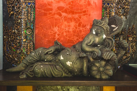 Hindu god the ganesh statue in Thailandの写真素材