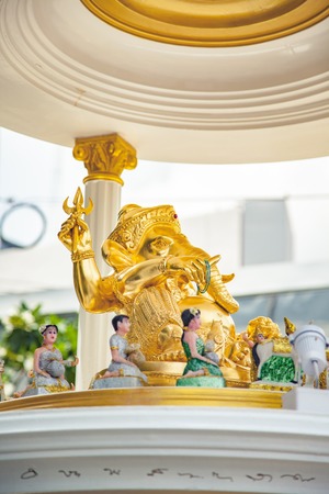 Hindu god the ganesh statue in Thailandの写真素材