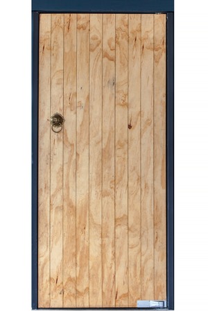The Vintage architecture old chinese handle wood door.の写真素材