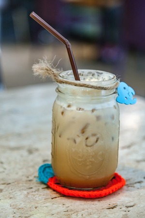 Latae milk ice coffeeの写真素材