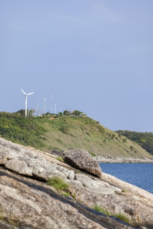 AoSane-Beach is a small bay next to Nai Harn right. Through the Phuket Yacht Club. A quiet little beach with rocky and sandy beaches, the beautiful, very clean Phuket,Thailandの写真素材