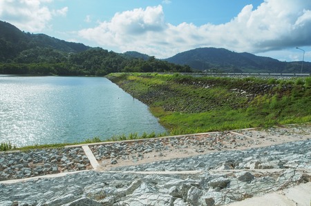 Bang Ward Dam To Store Water,Phuket,Thailandの写真素材