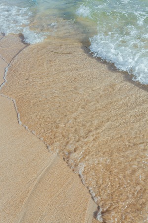 Sand beach and sea wave for natural background Nai Harn beachの写真素材