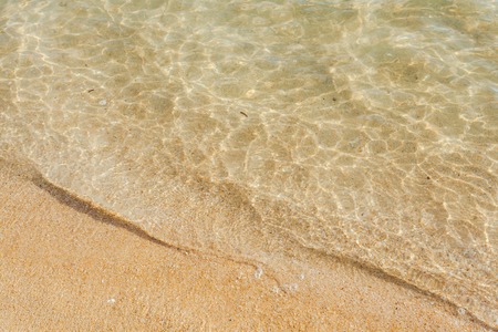 Sand beach and sea wave for natural background Nai Harn beachの写真素材