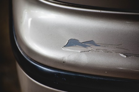 Car of cracked and peeling paint on old carの写真素材