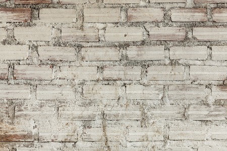 old white brick wall texture or backgroundの写真素材