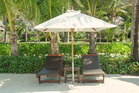 Beautiful tropical sunlight scenery  at koh samed island in Thailand, White sand, sea view with horizon,calmness and relaxation.の写真素材