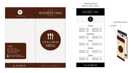 Restaurant & Cafe menu designのイラスト素材