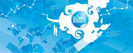 Global Business Visual - Contemporary styleのイラスト素材