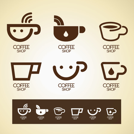 icon and Symbol design \"coffee\" conceptのイラスト素材