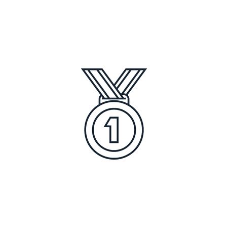 winner creative icon. line illustration. From Success icons collection. Isolated winner sign on white backgroundのイラスト素材