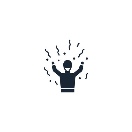 celebration creative icon on white background. Success icons collection.のイラスト素材