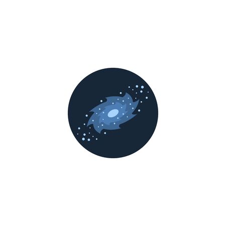 galaxy creative icon on white background. Space Exploration icons collection.のイラスト素材