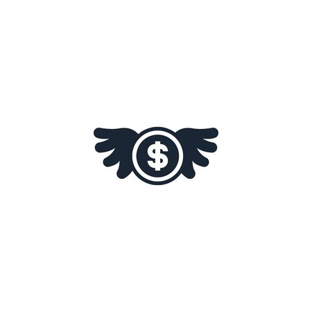 Angel investor creative icon. From Entrepreneurship icons collection. Isolated Angel investor sign on white backgroundのイラスト素材