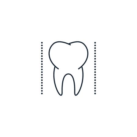 Dental creative icon. From Dental icons collection. Isolated Dental sign on white backgroundのイラスト素材