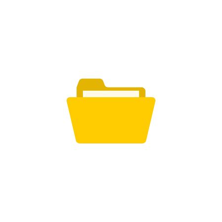 Folder creative icon. From Stationery icons collection. Isolated Folder sign on white backgroundのイラスト素材