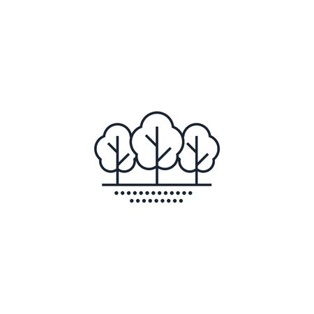 Forest creative icon. From Travel icons collection. Isolated Forest sign on white backgroundのイラスト素材